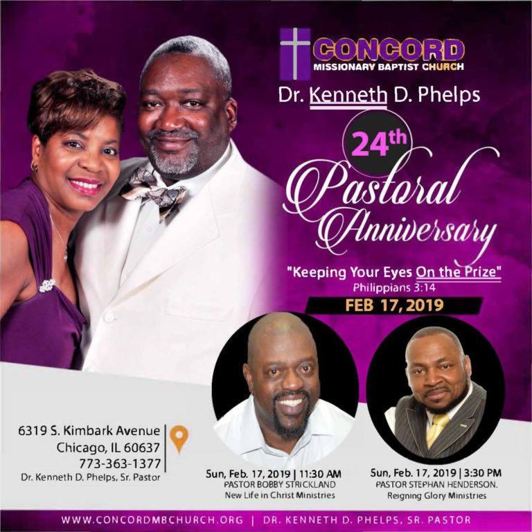 Pastor’s 24th Year Pastoral Anniversary Celebration | concordmbchurch.org